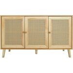 Palozi sofa - buffet style cannage 'neuille' - 120 x 40 x 71. 5 cm - beige