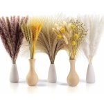 Pampa sches naturelle dcoration, 100 pcs fleurs sches de 40 - 44 cm, bouquet sch dcor d'herbe ...