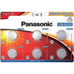 Panasonic - pile bouton lithium cr2032 x6