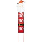 Dco de nol pancarte pre nol hohoho en mtal rouge h 91 cm - feeric christmas