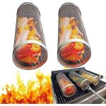Panier de barbecue en acier inoxydable, panier de l�gumes pour barbecue ext�rieur, panier de barbecue ...