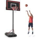 Costway - panier de basket - ball hauteur r�glable 230 - 305 cm, support de basketball mobile avec panneau ...