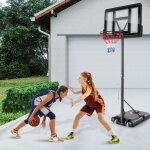 Design in - panier de basket - ball sur pied rglable 130 - 305cm 12 niveaux avec roulettes mobile 2 ...