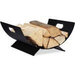 Panier bois de chemin�e, en m�tal, corbeille pour rangement de b�ches, 18, 5 x 40 x 33 cm gros panier ...