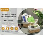Paniers et bo�tes de rangement couffin osier deco salle de bain table � langer organisateur chambre d'enfant ...