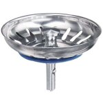Panier pour bonde d'�vier de cuisine - 80 mm - cr�pine univers acier inoxydable - bouchon panier pop ...