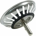 Panier pour bonde d'�vier de cuisine 80 mm - cr�pine universelle acier inoxydable, bouchon panier pop ...