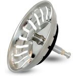 Panier pour bonde d'�vier de cuisine avec goupille r�glable - cr�pine universelle acier inoxydable, bouchon ...