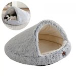 Panier pour chien deux en un : niche douillette + couverture, taille xxs [50 x 40 cm] avec doublure imperm�abl ...