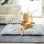 Panier chien grand taille coussin chien anti stress lavable et antid�rapant moelleux lit pour chien peluch, ...