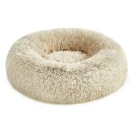 Panier pour chien, lit ronde en forme de beignet, canap�, coussin central amovible et lavable, tissu ...