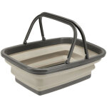 Panier de courses pliable, couleurs assorties, 380 x 285 x 160 mm