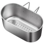 Panier �gouttoir inox suspendu pour �vier ? passoire multifonction filtrante fruits / l�gumes / d�chets ...