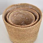 Panier � fleurs tress�, panier en osier, seau nordique fait main, d�coration de salon et balcon, cache ...