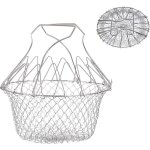 Panier � friture, panier � salade, passoire de cuisine en acier inoxydable, panier � friture extensible, ...