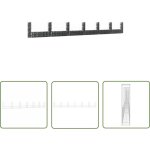 The living store - panier de gabion en forme de u avec 7 poteaux fer 740x20x100 cm - panneau de cloture ...