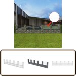 Vidaxl - panier de gabion en forme de u acier galvanis 570x20x100 cm - panneau de cloture - clture ...