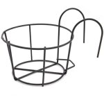 Paniers de jardini�re � rail suspendu support jardiniere balcon rond paniers de fleurs suspendus en fer, ...