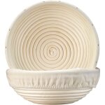 Panier de levage pour pain - ensemble de paniers de levage banneton pour la pr�paration du pain au levain, ...