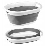 Panier  linge pliable, baignoire, bol, bassine en silicone avec vidage