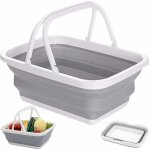 Panier � linge pliable panier de courses rectangulaire pliable multifonction bo�te pliable avec poign�e ...
