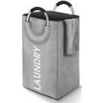 Memkey - panier  linge sale pliable de grande capacit haut de gamme, tissu, gris, 45l
