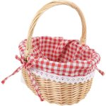 Panier � main petit chaperon rouge, panier de pique - nique tress� � la main, panier cadeau, panier de ...
