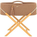 Panier moïse boho fait main avec support sable Panier moïse boho fait main avec support sable