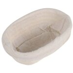 Panier � pain ovale en rotin banneton pour p�tisserie 17 x 12 x 6 cm