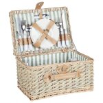 Beliani - panier de pique - nique en osier pour 4 personnes avec sac isotherme verres à vin naturel clementine ... Beliani - panier de pique - nique en osier pour 4 personnes avec sac isotherme verres à vin naturel clementine ...