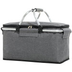 Panier de pique - nique pliable, sac isotherme, panier thermique avec poign�e, panier � provisions, grande ...