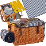 Tectake - panier pique - nique rügen pour 4 personnes - Tectake - panier pique - nique rügen pour 4 personnes -