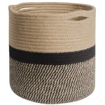 Paniers de planteur de corde en coton, panier de plante en corde de jute panier tiss� de pots de fleurs ...