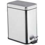 Panier poubelle en m�tal, rectangulaire, 5 l,