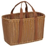 Panier � provisions en rotin avec anse, panier � provisions en rotin tress� panier de rangement en osier ...