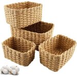 Paniers rangement 4pcs empilables, jouets b�b� / cosm�tiques, salle de bain / cuisine.