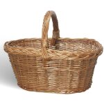 Panier de rangement laura panaro ovale panier en osier avec poign�e tress�e