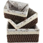 Panier de rangement polyvalent en rotin, paniers d�coratifs pour salon, table basse et chambre � coucher, ...