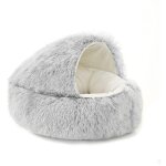 Panier relaxant pour chiens et chats, panier douillet en forme de donut pour chiens et chats d'int�rieur, ...