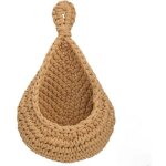 Panier suspendu en corde de coton, panier de rangement style boh�me, panier � fruits et l�gumes