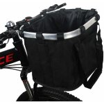 Panier de v�lo, harnais pliable et amovible pour chien, avec guidon de v�lo r�glable, d�gagement rapide, ...