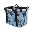 Panier de v�lo pliable, panier de guidon de v�lo amovible, porte - panier en toile avant de v�lo, chariot ...