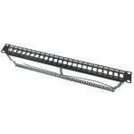 Panneau 24 ports pour rj45 1 unit, vide