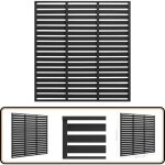 Panneau de clture wpc 180x180 cm noir - clture horizontale - panneaux de clture - clture jardin - ...