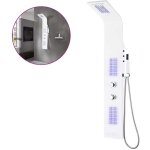 Panneau de douche aluminium 20x44x130 cm blanc cfw453590