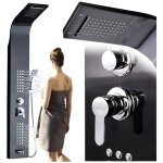 Panneau de douche avec hydromassage, robinet de salle de bain, cascade, douche � effet pluie