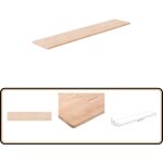 Panneau d'�tag�re 100x20x1, 5 cm bois de ch�ne massif non trait� - panneau �tag�re - �tag�re murale - ...