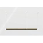 Pour panneau de commande geberit sigma30 3 / 6l - blanc / or 115. 883. kk. 1