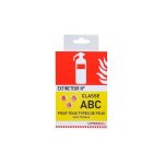 Panneau d'indication d'extincteur feux classe abc Panneau d'indication d'extincteur feux classe abc