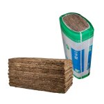 Panneau de laine de roche 135x60x5 cm (colis 12, 96 m2) isolation thermique et acoustique pour les maisons ...